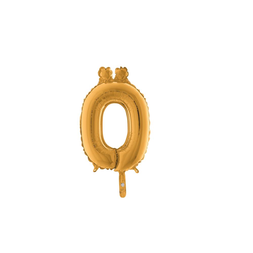 Bokstavsballong - Ö Guld 35 cm