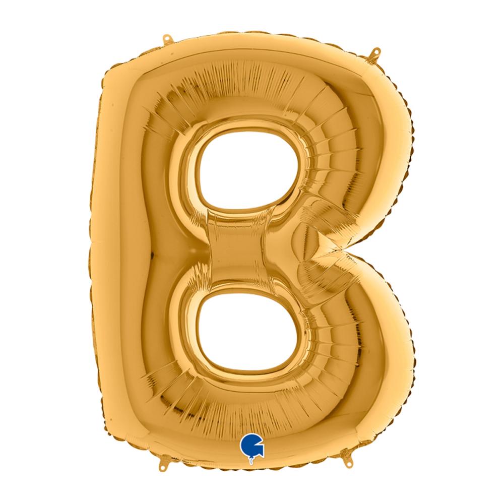Bokstavsballong - B Guld 100 cm