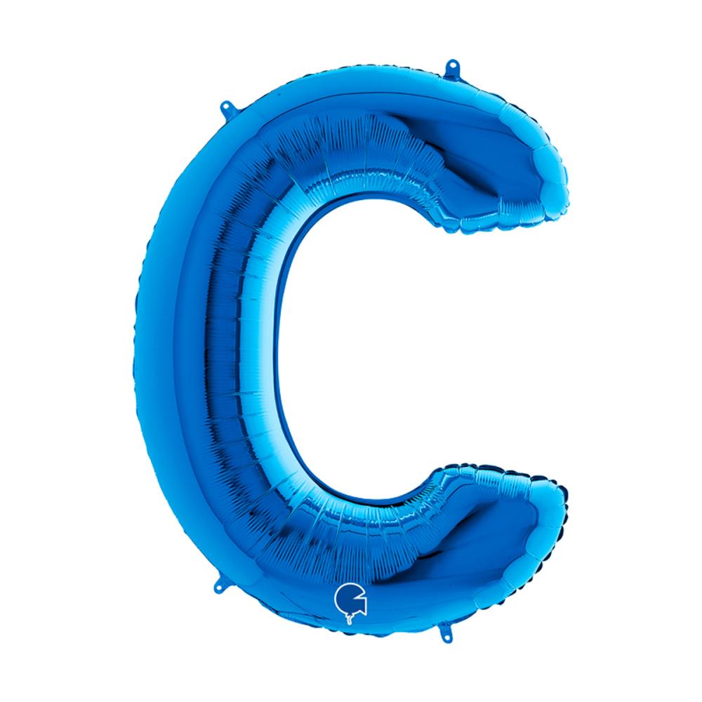 Bokstavsballong - C Blå 100 cm