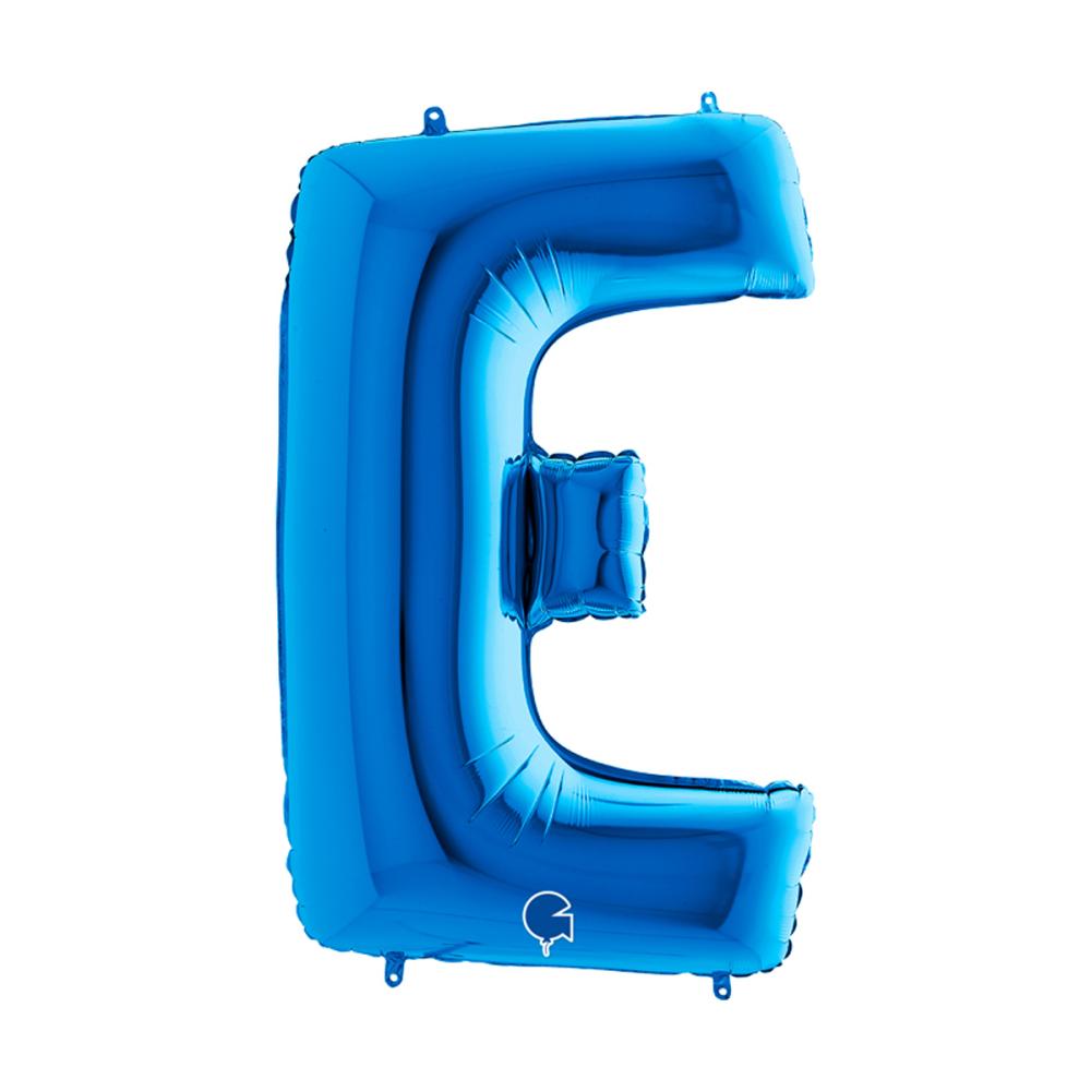 Bokstavsballong - E Blå 100 cm