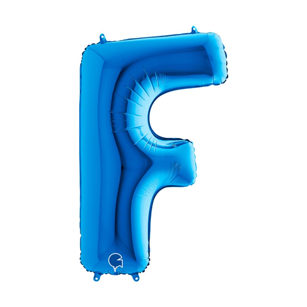 Bokstavsballong - F Blå 100 cm