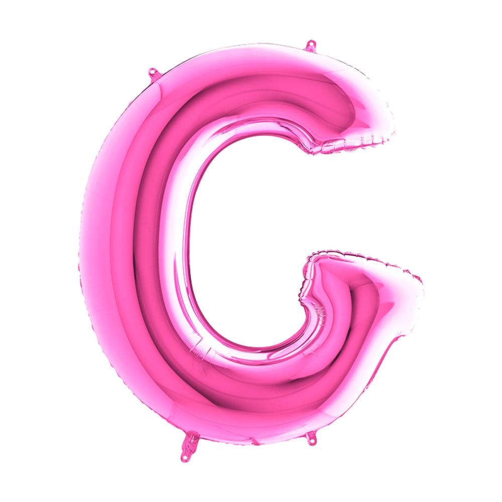 Bokstavsballong - G Rosa 100 cm