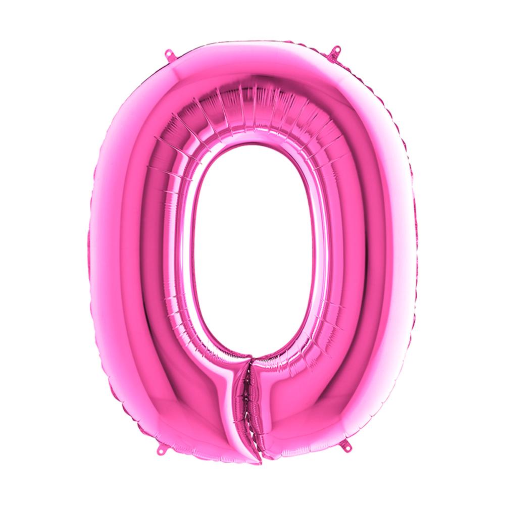 Bokstavsballong - O Rosa 100 cm