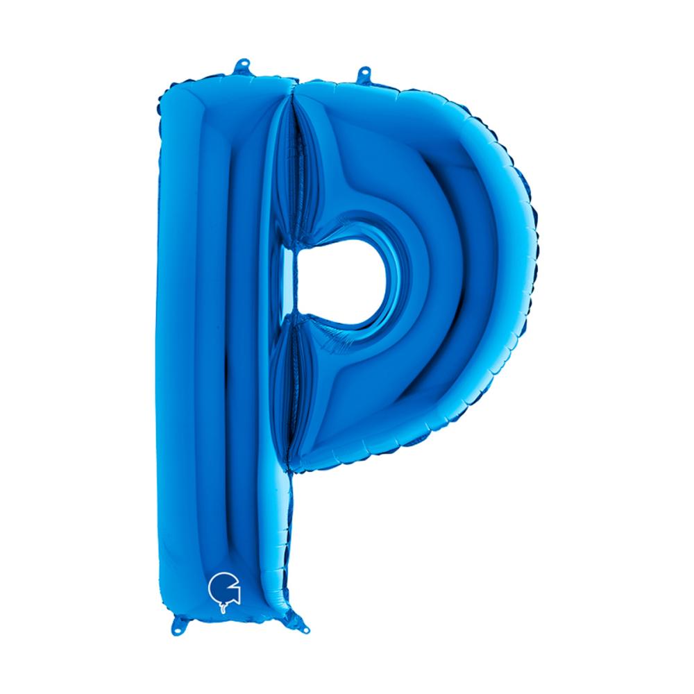 Bokstavsballong - P Blå 100 cm