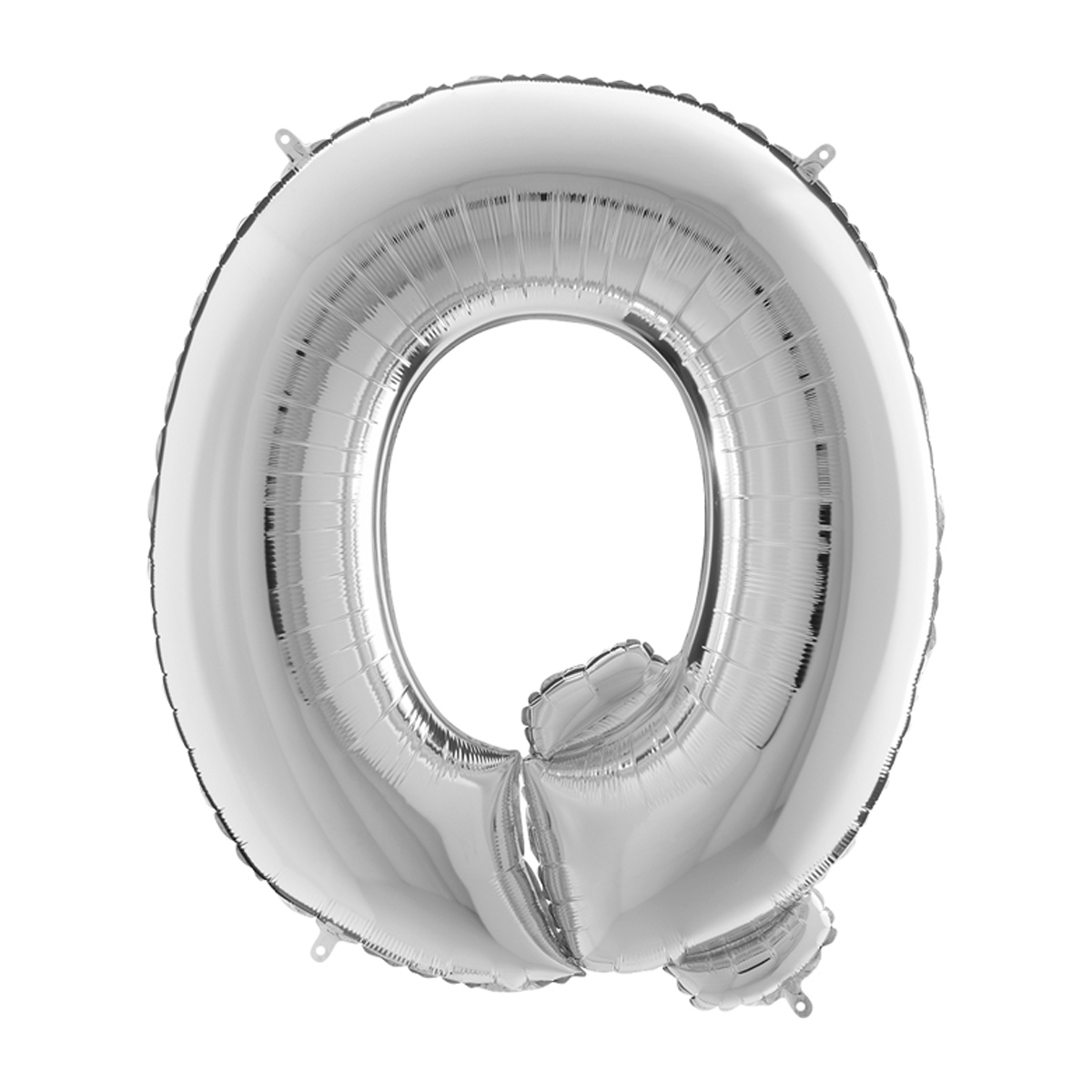Bokstavsballong - Q Silver 100 cm