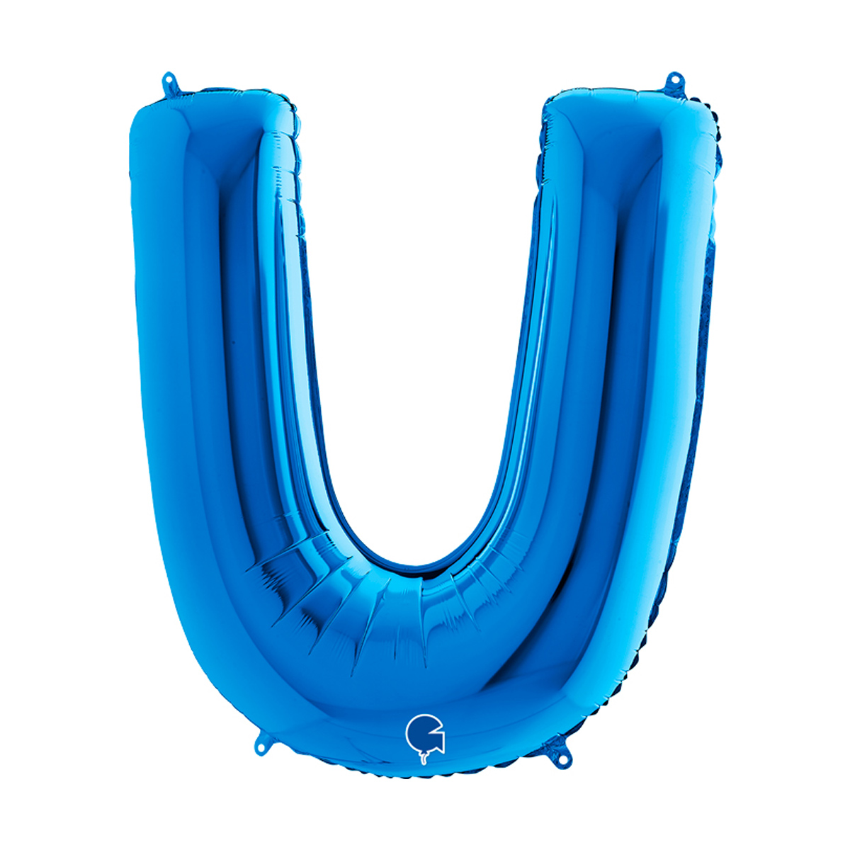 Bokstavsballong - U Blå 100 cm