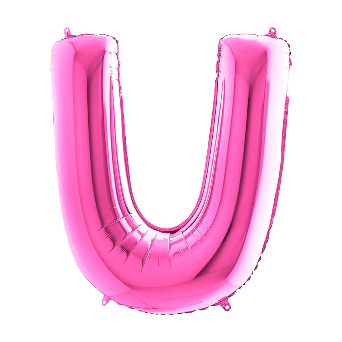 Bokstavsballong - U Rosa 100 cm