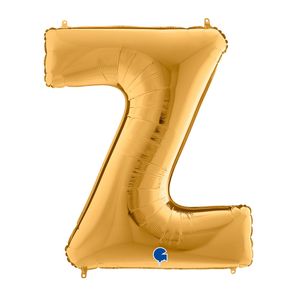 Bokstavsballong - Z Guld 100 cm