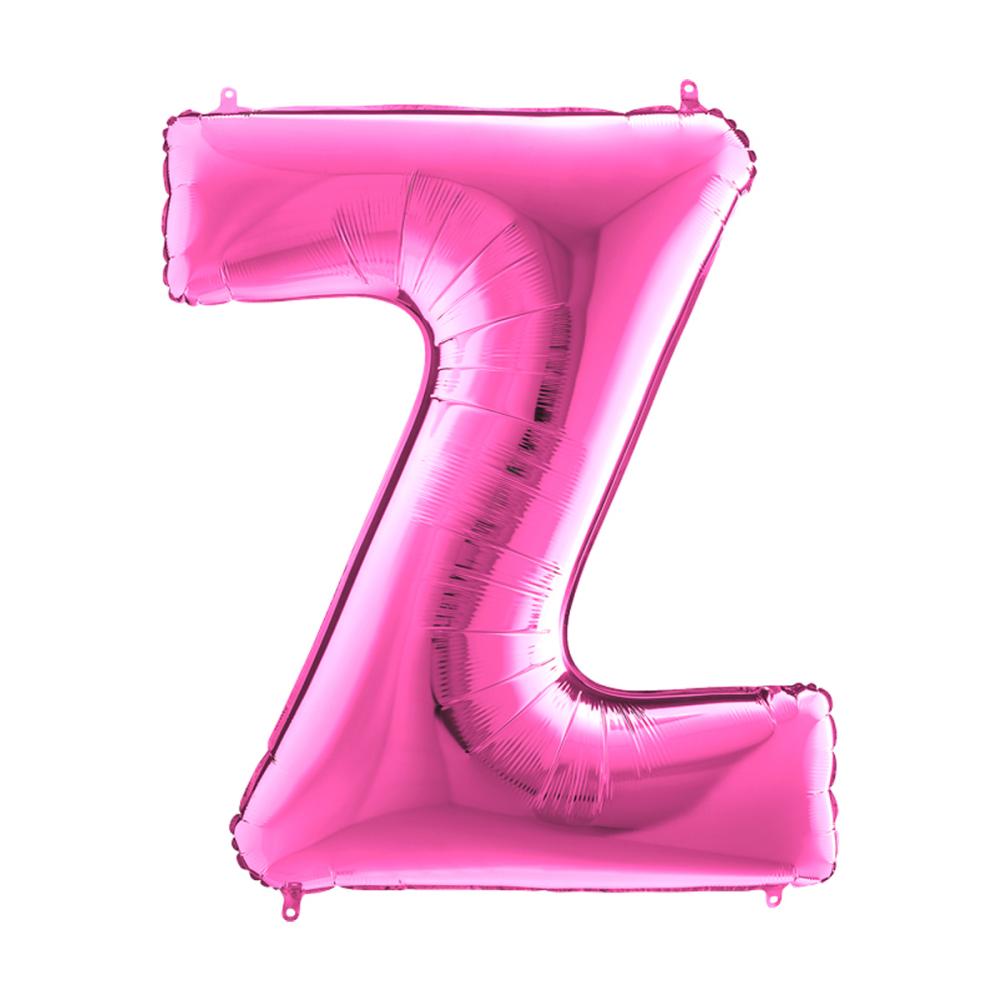 Bokstavsballong - Z Rosa 100 cm