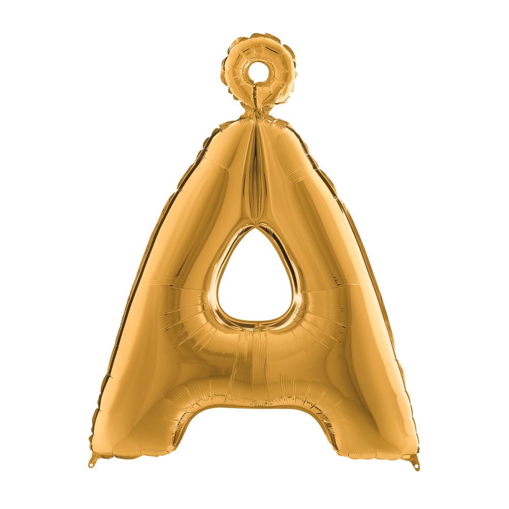 Bokstavsballong - Å Guld 100 cm