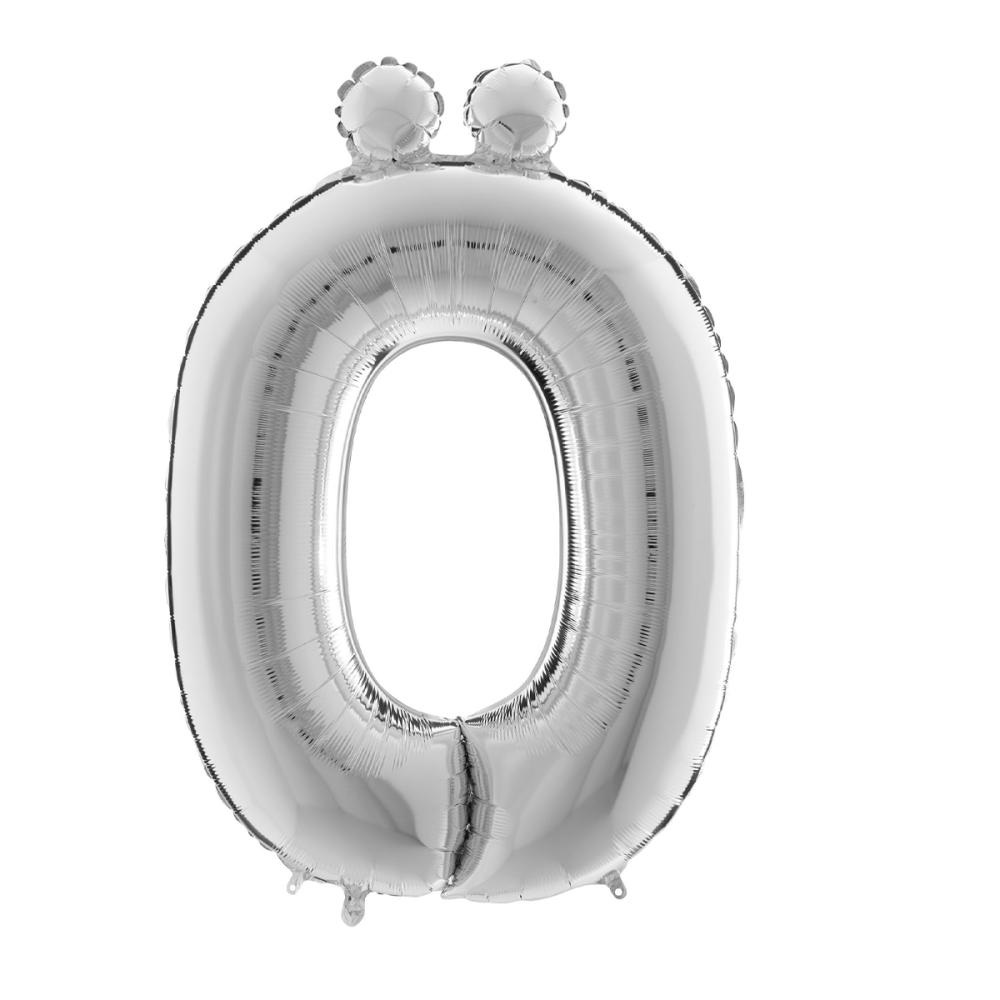 Bokstavsballong - Ö Silver 100 cm