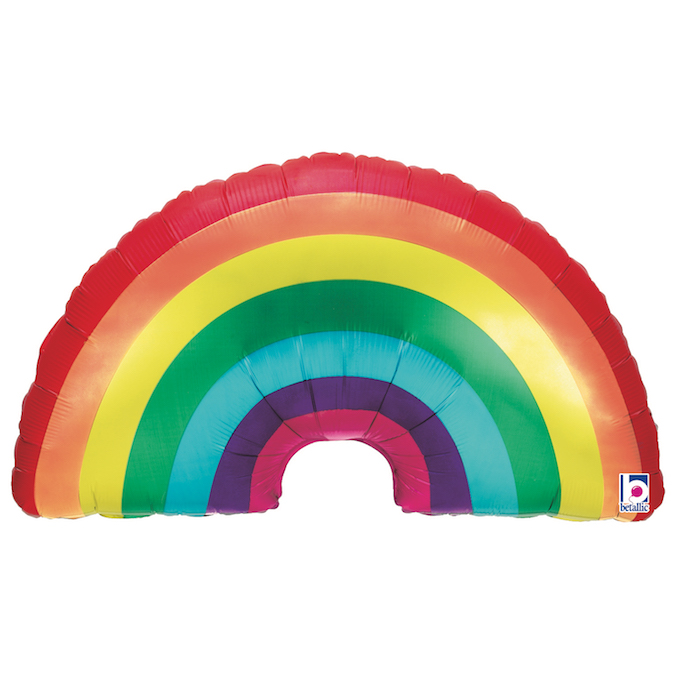 Folieballong - Rainbow Shape 91 cm