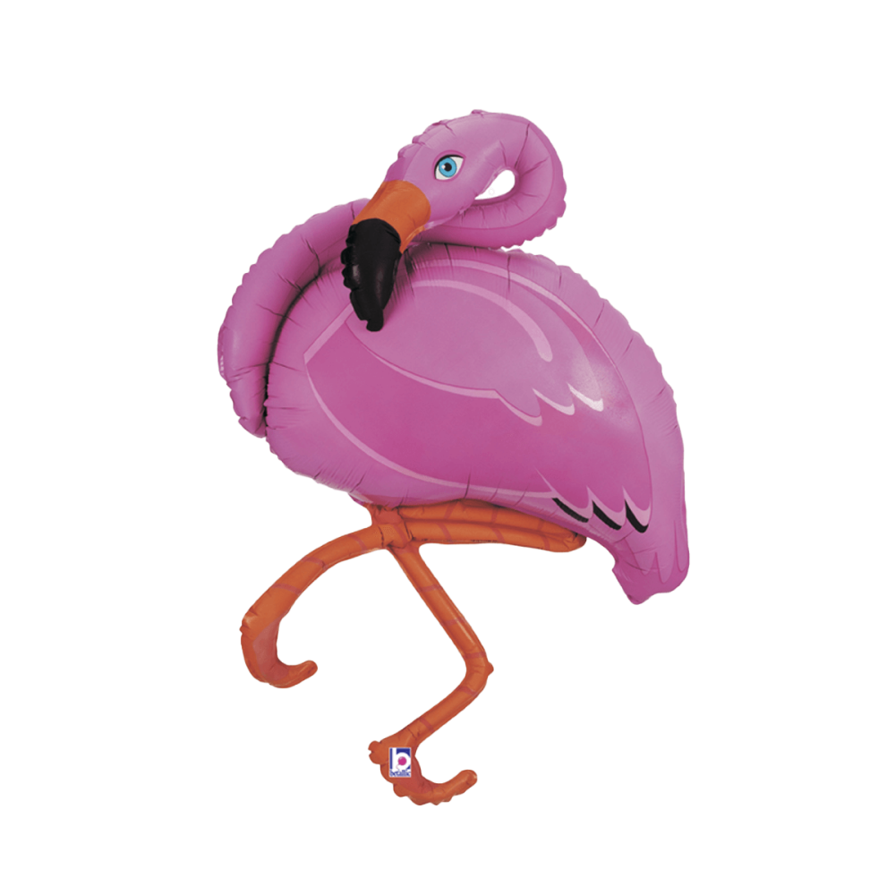 Folieballong - Pink Flamingo Shape