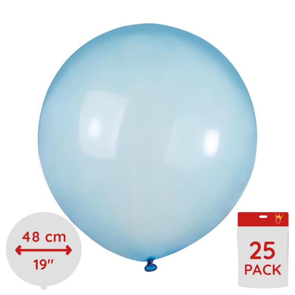 Latexballonger - Rainbow Crystal Ljusblå 48 cm 25-pack