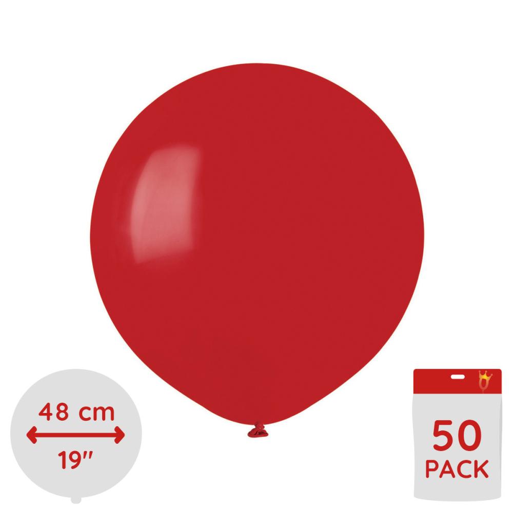 Latexballonger - Röda  48 cm 50-pack