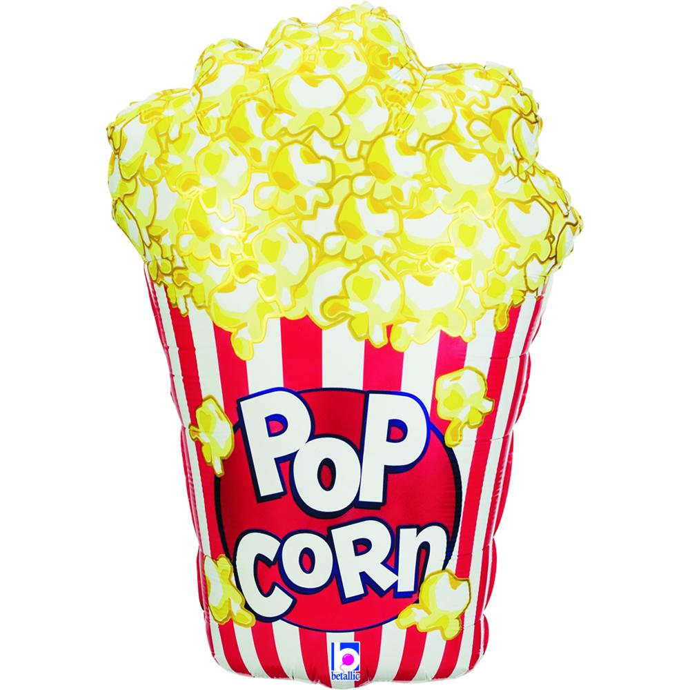 Folieballong - Popcorn 96 cm