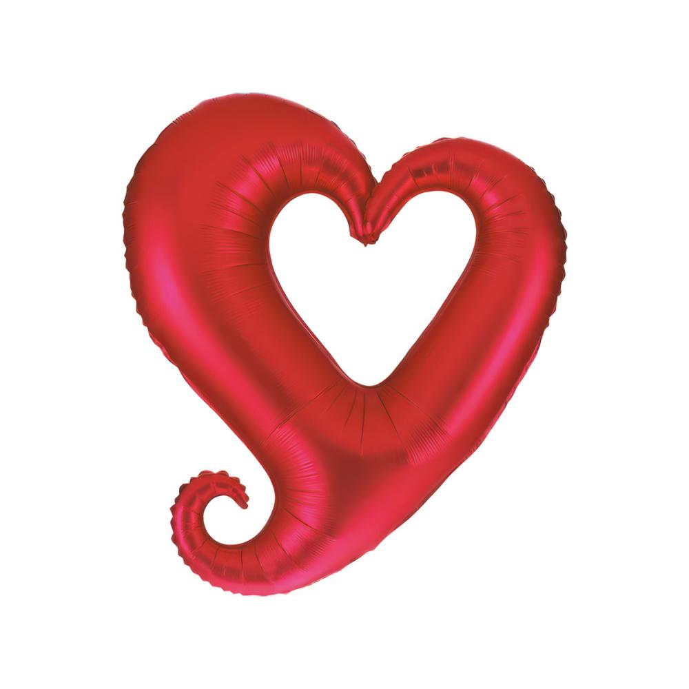 Folieballong - Chain Of Hearts Red