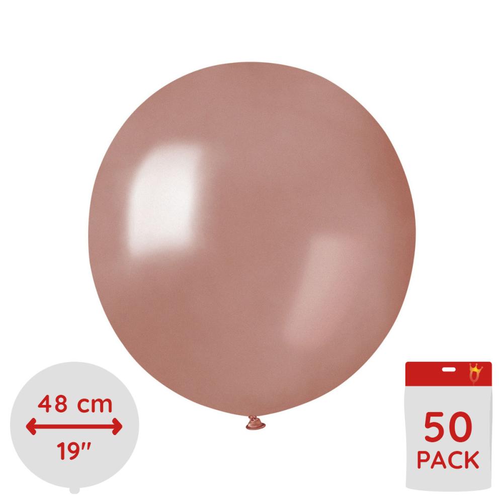 Latexballonger - Rose Gold 48 cm 50-pack
