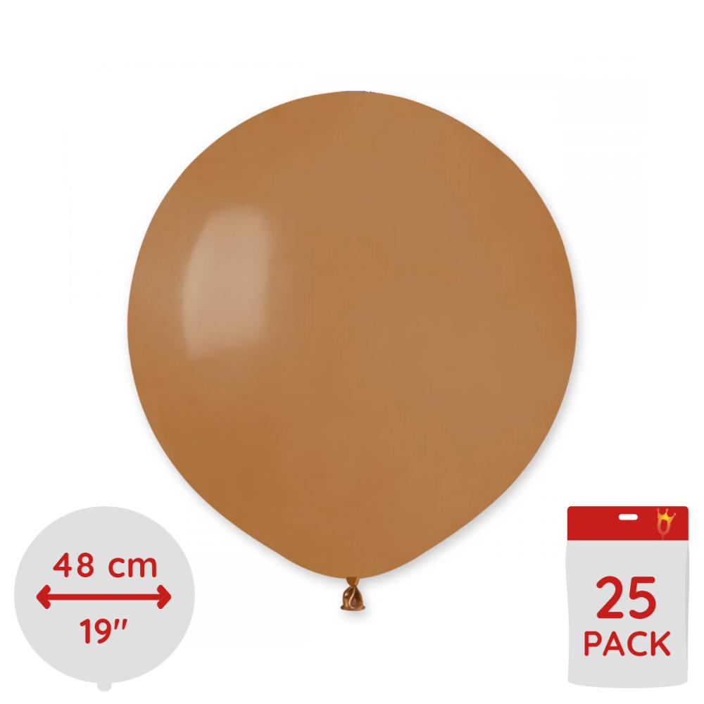 Latexballonger - Mocca  48 cm 25-pack