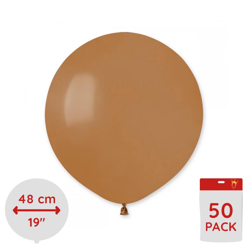 Latexballonger - Mocca  48 cm 50-pack