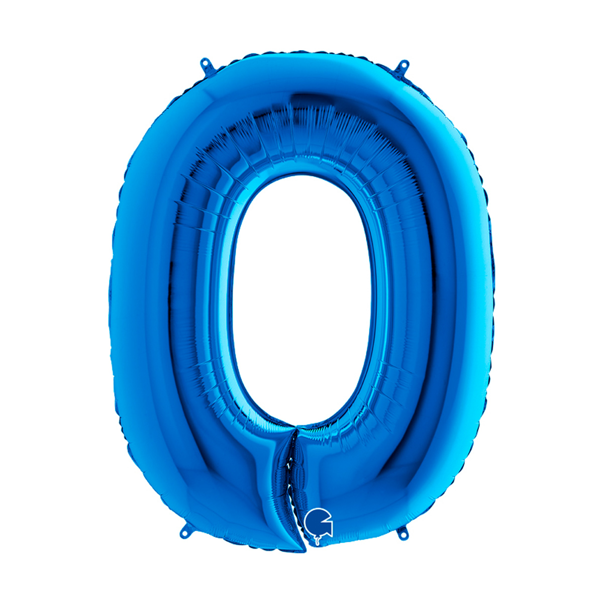 Ballongsiffra - Noll Blå 100 cm