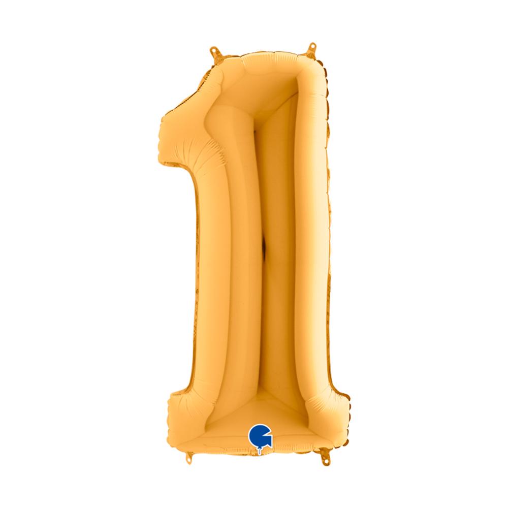 Ballongsiffra - Ett Guld 100 cm