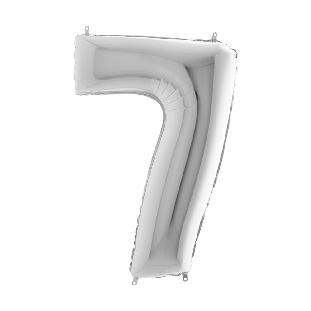 Ballongsiffra - Sju Silver 100 cm