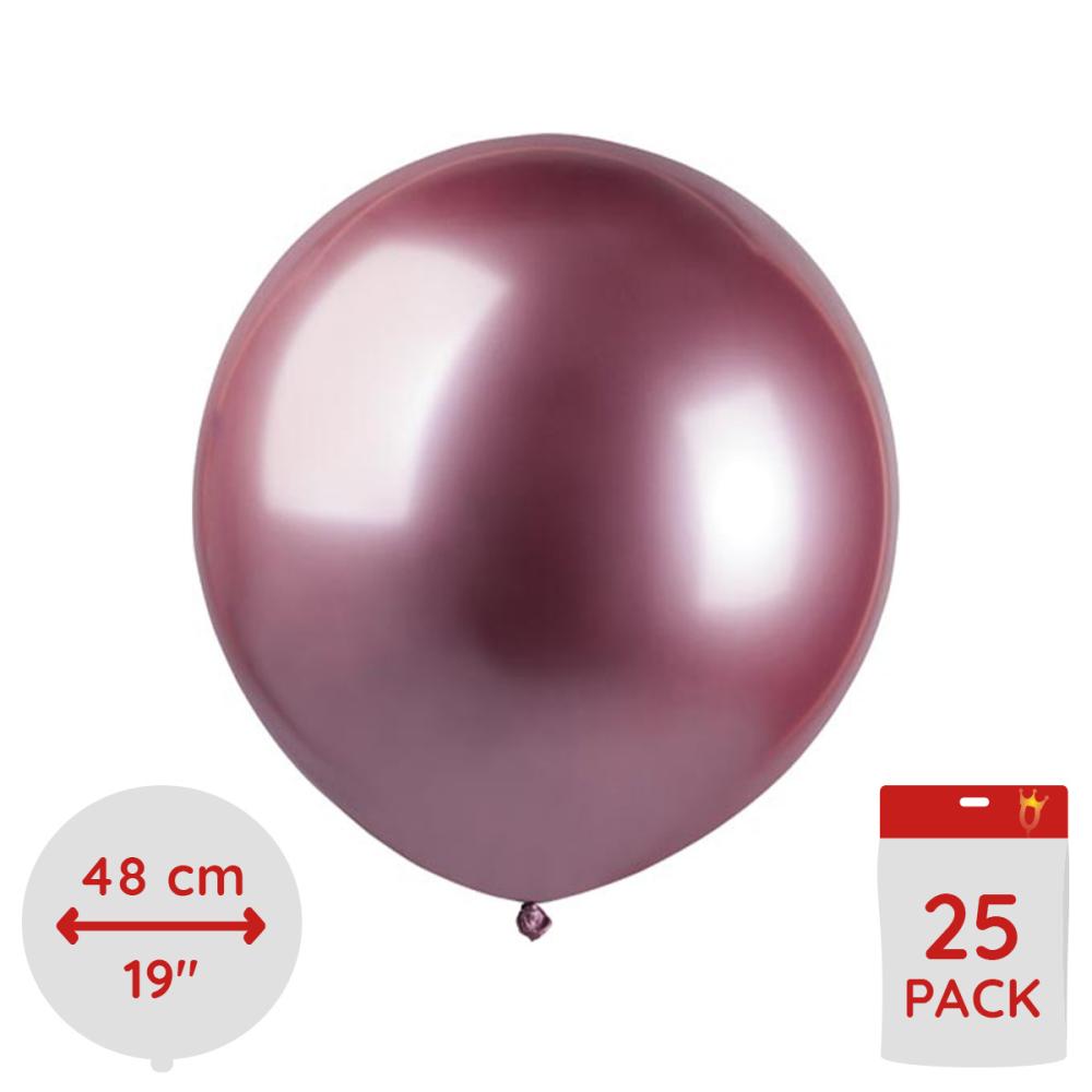 Latexballonger - Shiny Rosa 48 cm 25-pack
