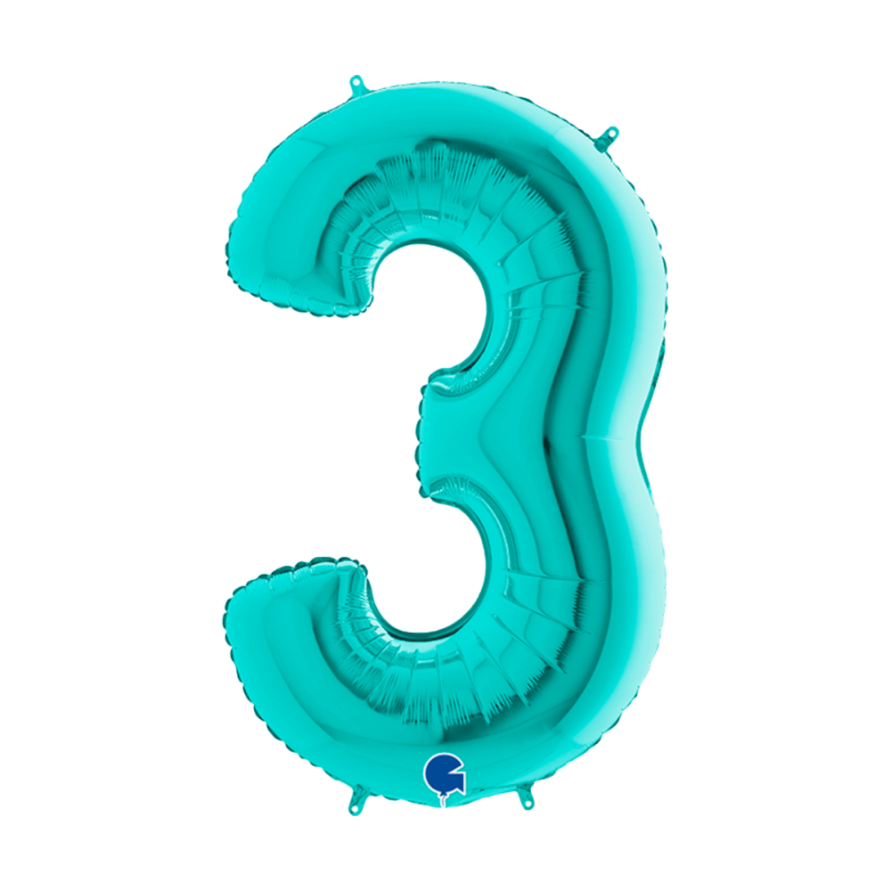 Ballongsiffra - Tre Tiffany 100 cm