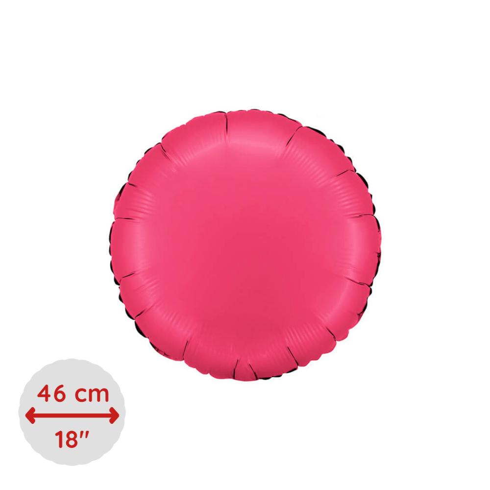 Folieballong - Rund Satin Lipstick 46 cm