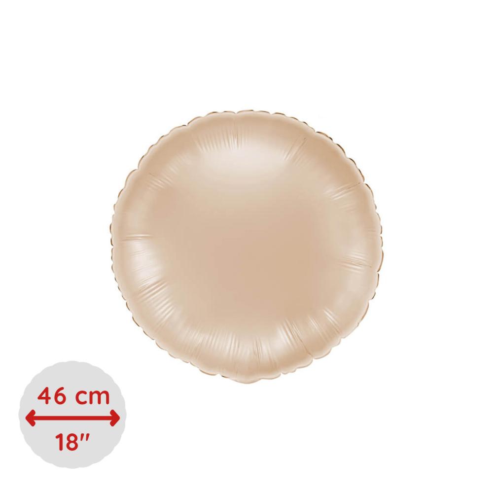 Folieballong - Rund Californian Gold 46 cm