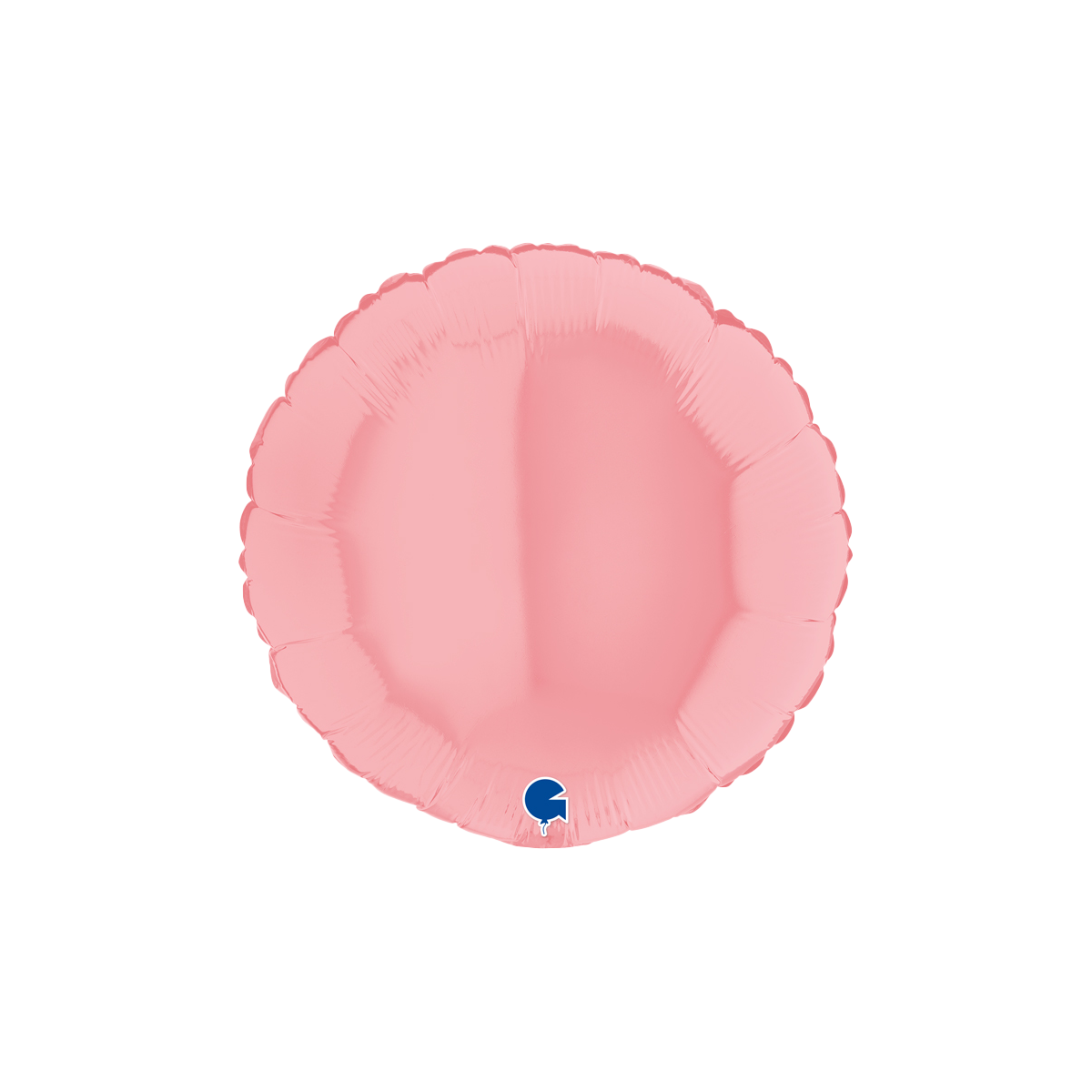 Folieballong - Rund Pastellrosa Matte 45 cm