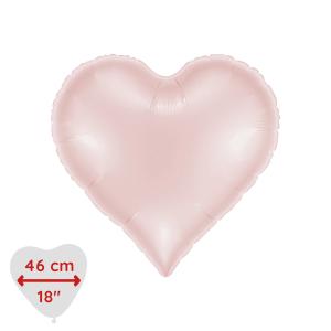 Folieballong - Sweetie Heart Satin Pastel Pink 46 cm