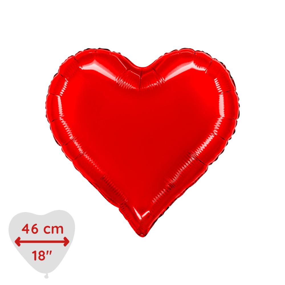 Folieballong - Sweetie Heart Rött 46 cm