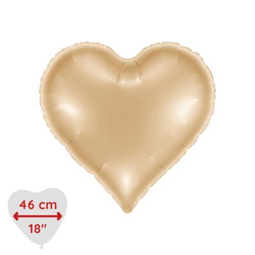 Folieballong - Sweetie Heart White Gold 46 cm