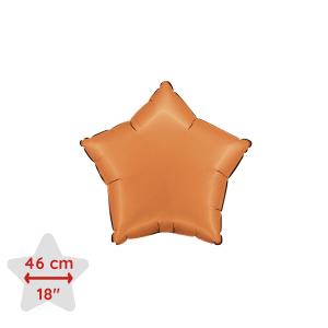 Folieballong - Stjärna Satin Caramel 46 cm