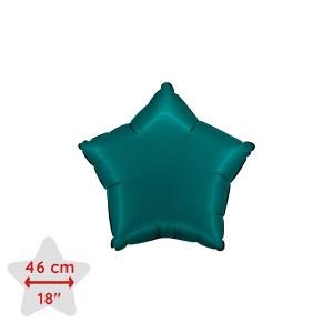 Folieballong - Stjärna Satin Emerald Green 46 cm