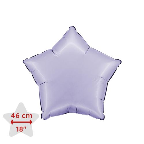 Folieballong - Stjärna Satin Lilac 45 cm
