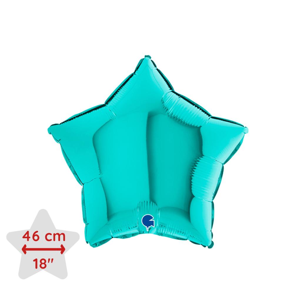 Folieballong - Stjärna Tiffany 46 cm