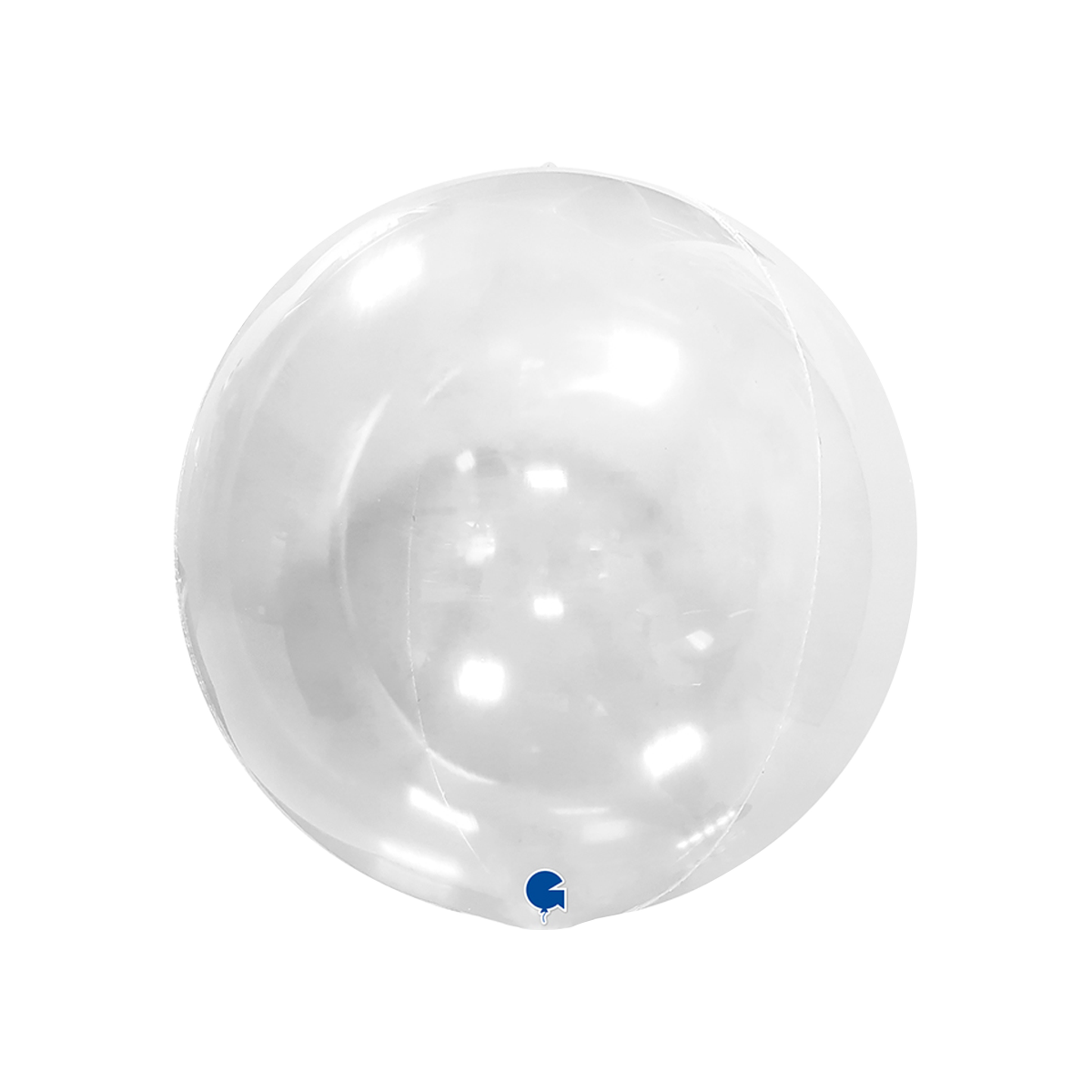 Folieballong - Globe 48 cm Transparent utan ventil
