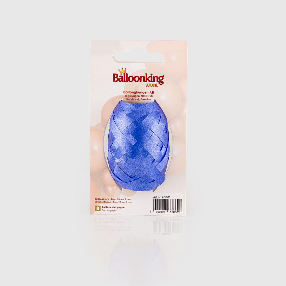 Ballongsnöre - Blått 20m - Singel-pack