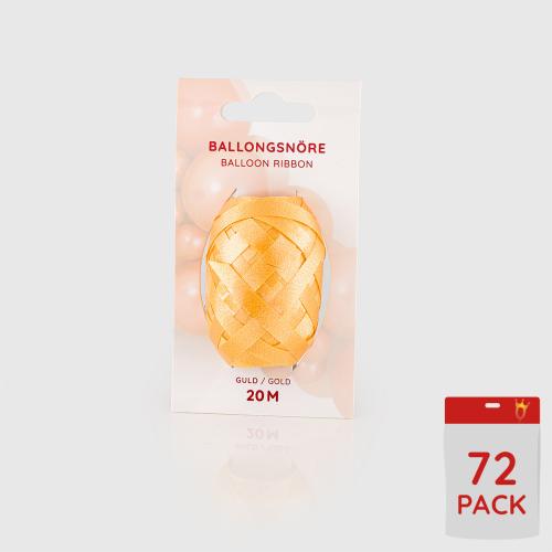 Ballongsnören - Guld 20m - 72-pack