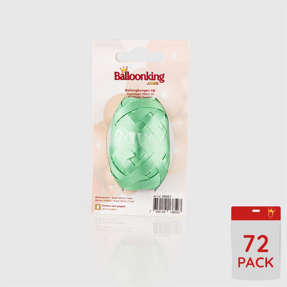 Ballongsnören - Gröna 20m - 72-pack