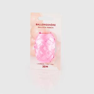 Ballongsnöre - Ljusrosa 20m - Singel-pack