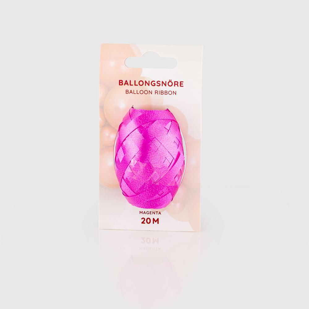 Ballongsnöre - Magenta 20m - Singel-pack