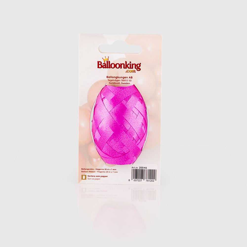 Ballongsnöre - Magenta 20m - Singel-pack