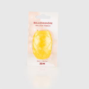 Ballongsnöre - Gult 20m - Singel-pack