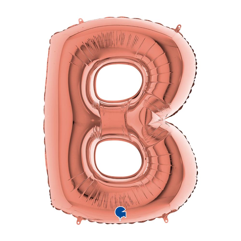Bokstavsballong - B Rose Gold 100 cm