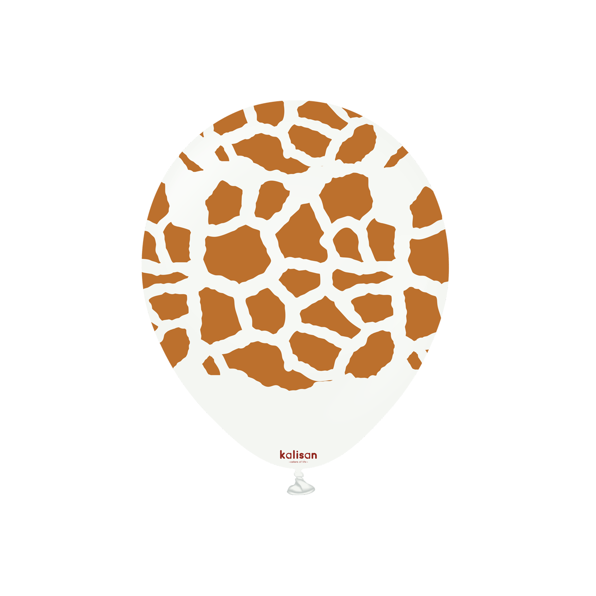Latexballoons - Safari Giraffe 30 cm - White - Caramel Print 25-pack