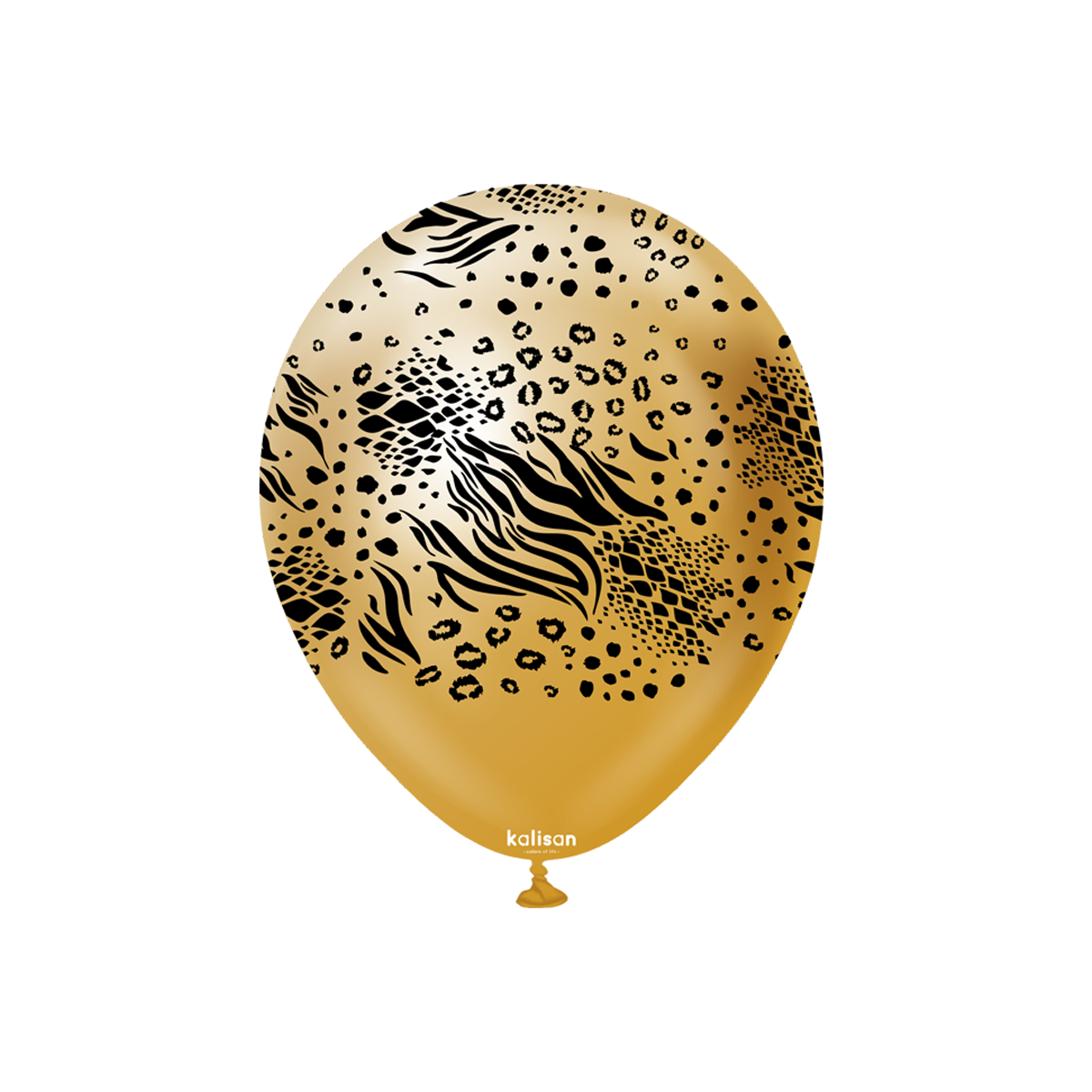 Latexballoons - Mutant 30 cm  - Mirror Gold - Black Print 25-pack
